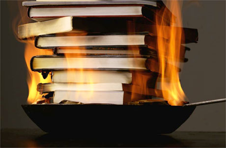 book burning photos