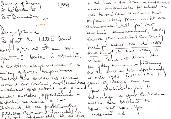 letter from Sister Joanna 2